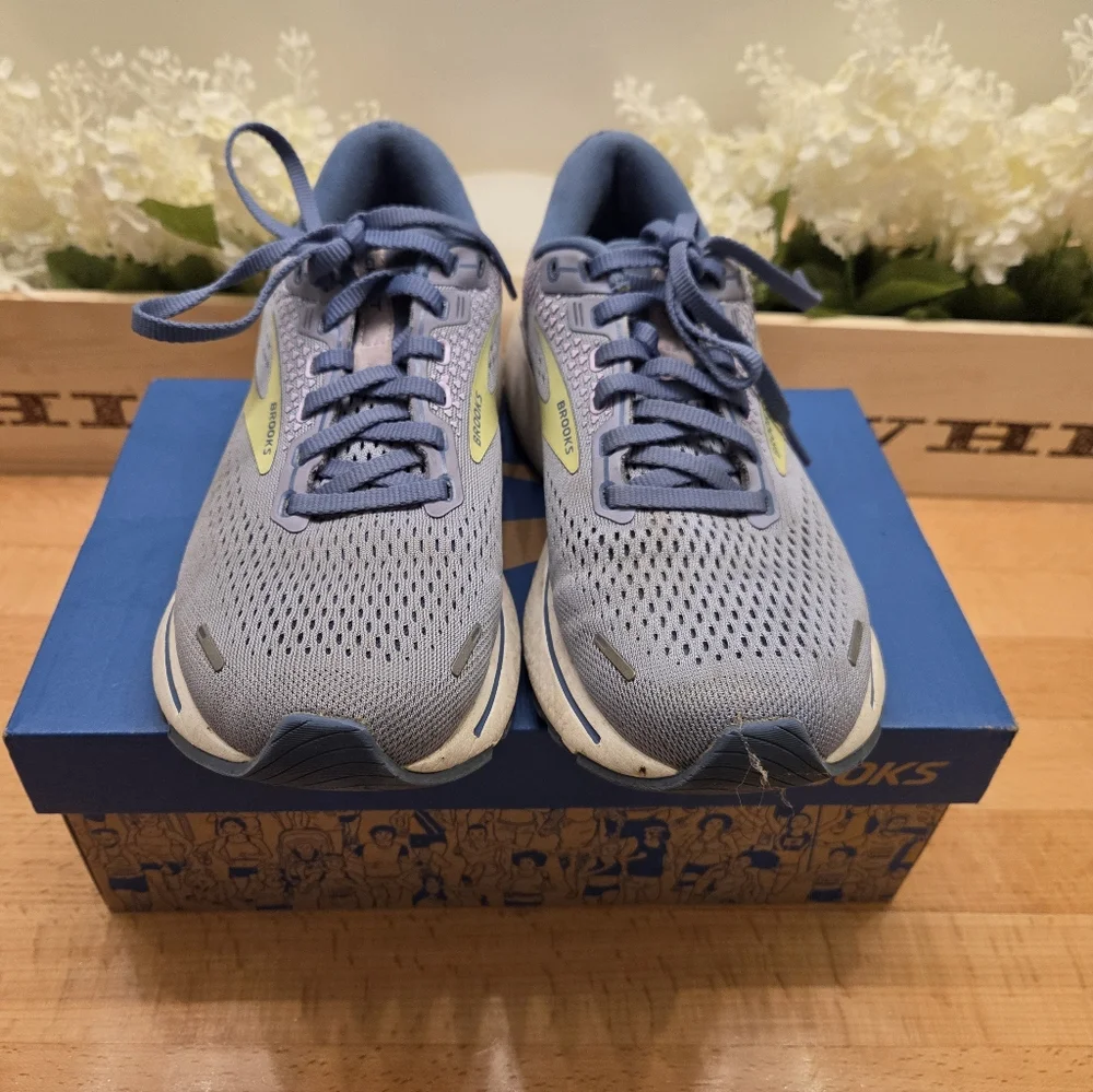 Brooks Ghost 14 Women's Running Sneakers Blue Size 7.5 Shoes